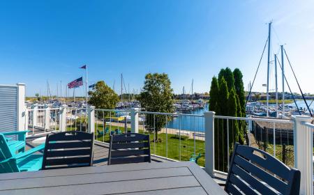 Private Outdoor Balcony with Incredible Marina Views